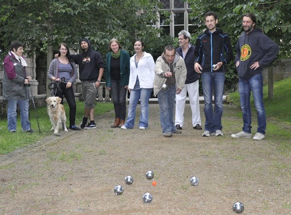 Boule im Schlosspark Rauischholzhausen
