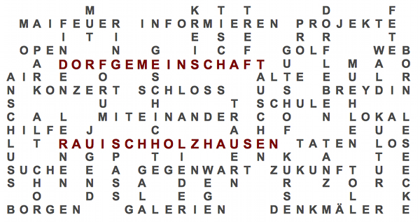 Kreuzwort Dorfgemeinschaft