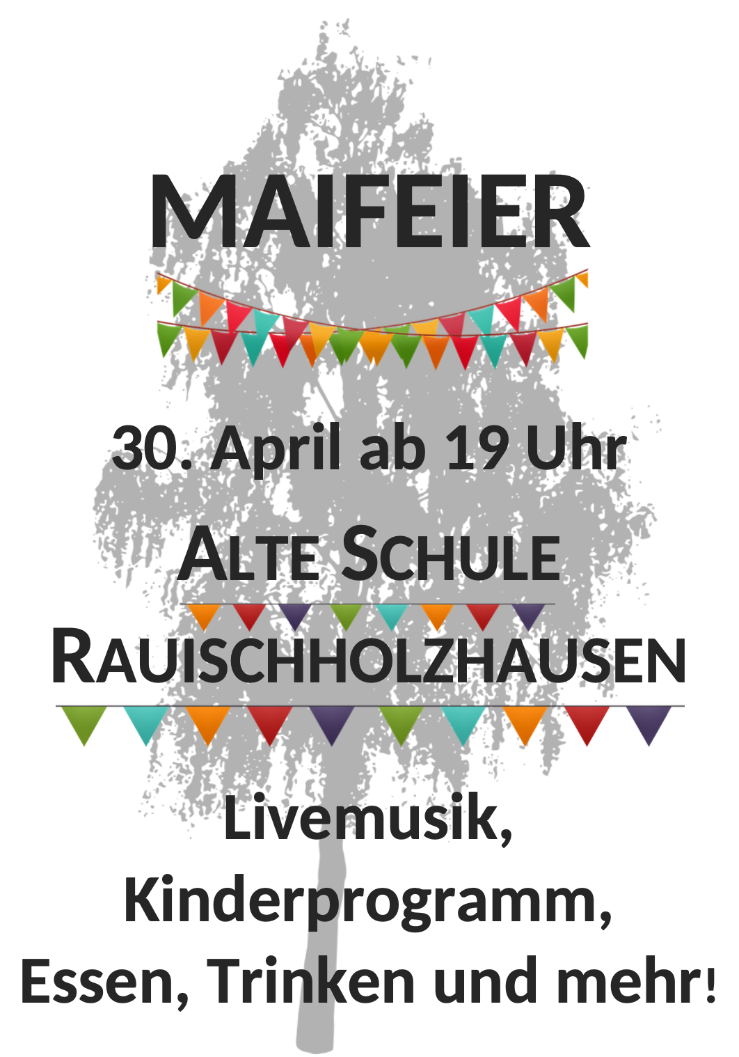 Maifeier in der Alten Schule RHH am 30.4.26