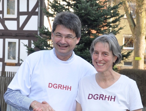Ehrenmitglied Andreas Schulz mit der Vorsitzenden Annemarie Duske